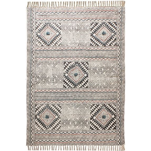 Casavani Vintage Look Multicolor Carpet Traditional Classic Dhurrie 10x16 Feet