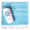 thumbnail image 1 of Casaverse Turkish Beach Towel, Turkish Bath Towel Made of 100% Cotton, Quick Dry Sand Free Beach Towels Oversized, Turkish Towels Sand Light Cloud Extra Large Beach Towel 38" x 71", Travel Beach Towel, 1 of 5