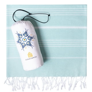  WIIKWEEK Turkish Beach Towels Set of 2, 38”X71” 100% Cotton  Lightweight Turkish Towel, Quick Dry and Portable Fashion Beach Towel :  Home & Kitchen