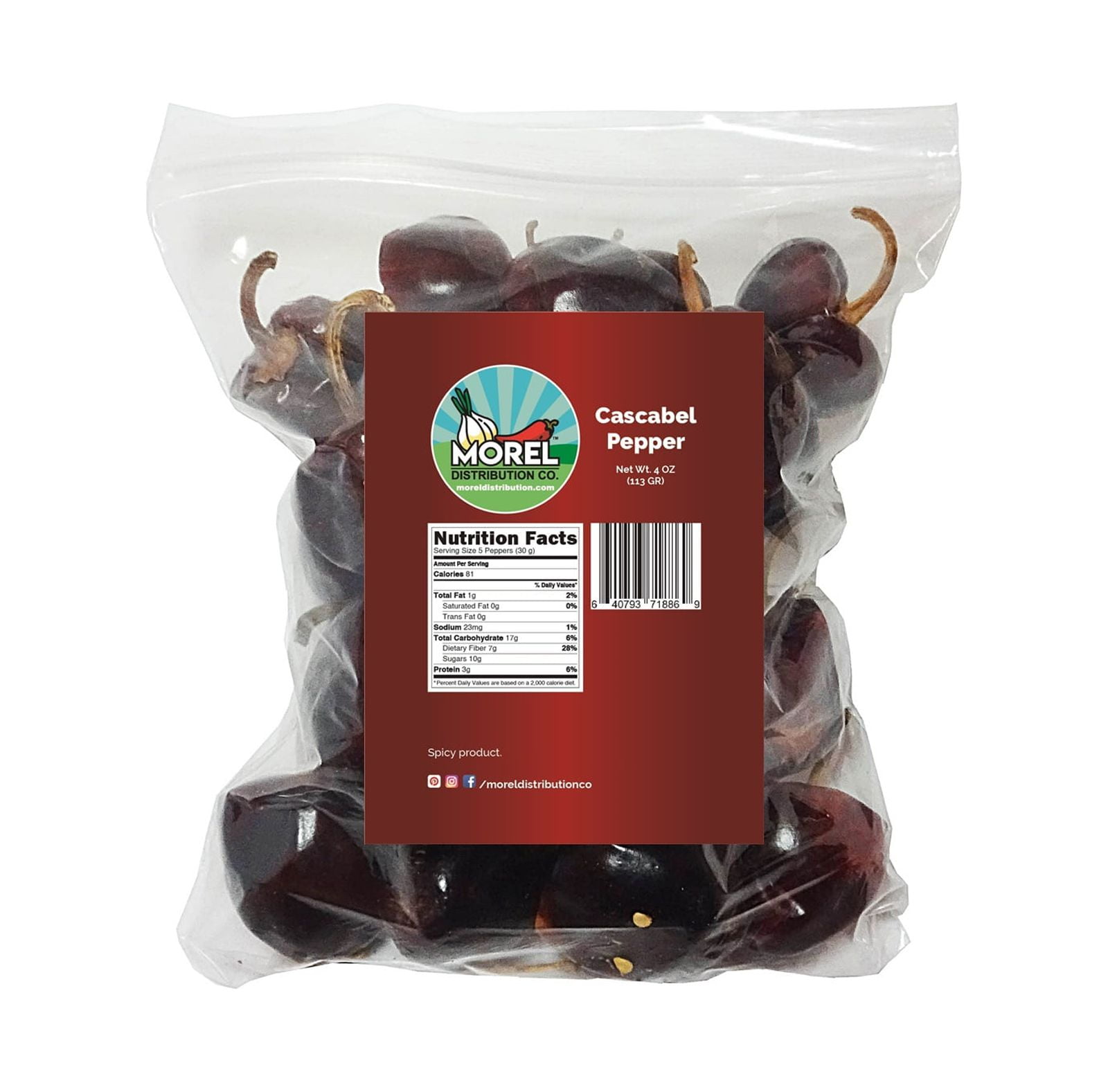 Cascabel Chili Pepper (Chile Cascabel) 4 Oz