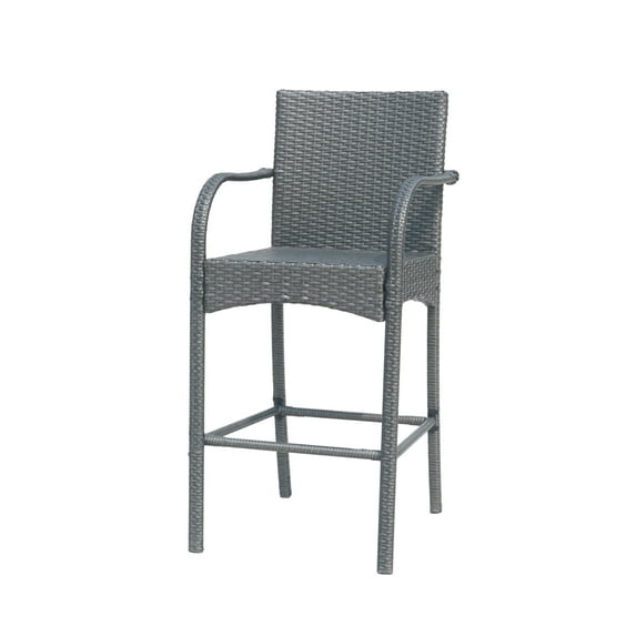 Cascada Kd Barstool Chair,Grey Rattan Garden Outdoor Patio Patio Seating