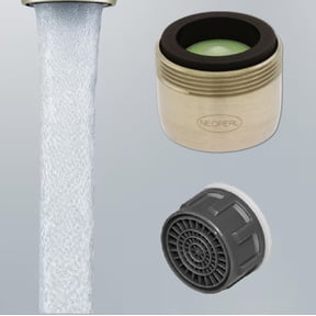 Cascade 0.5 gpm Brushed Nickel Aerated Stream Bathroom Faucet Aerator PCA Regular Size Ultra Low Flow