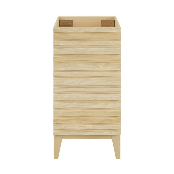 Cascade 18” Bathroom Vanity in Brown Oak- Cabinet Only