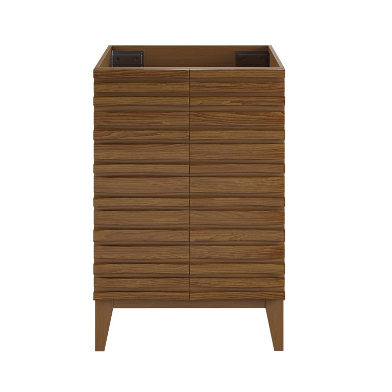 pui 24 ナイデッカー CASCADE W 23.5 Cascade 24'' Bathroom Vanity in Brown Oak - Cabinet - Walmart.com