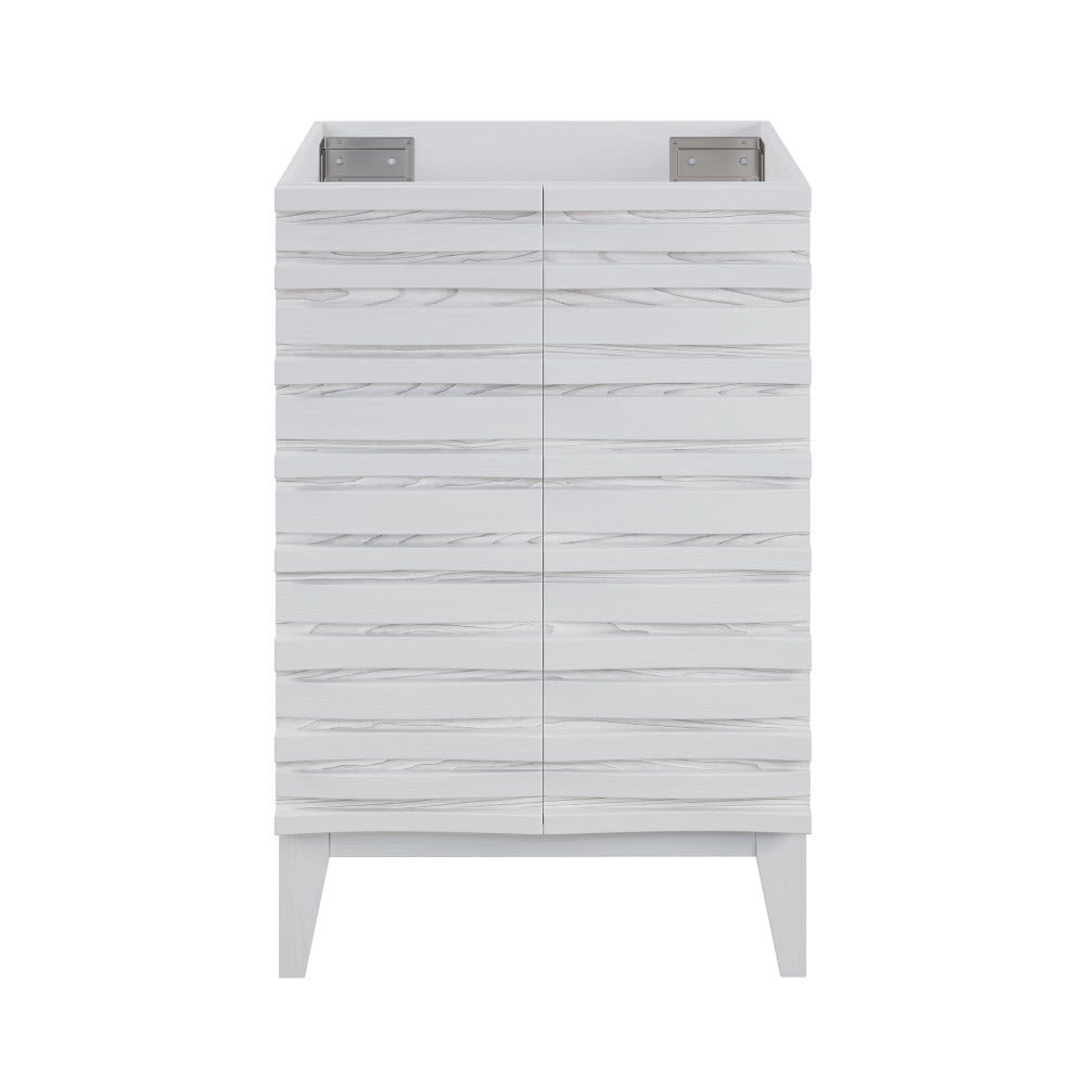 Cascade 24'' White MDF Freestanding Bathroom Vanity Cabinet