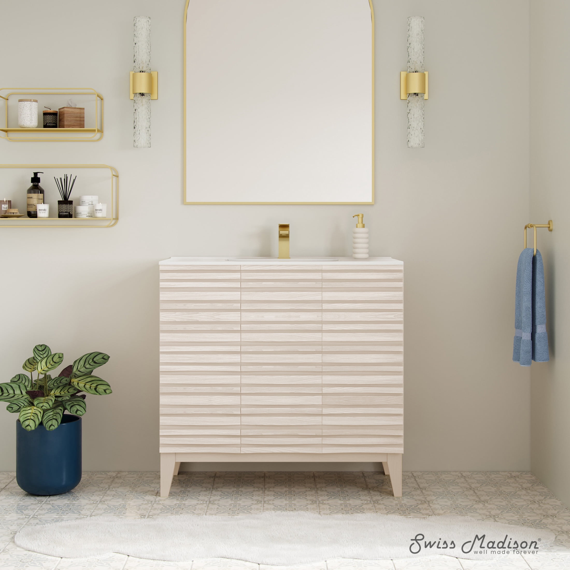 Cascade 36'' Bathroom Vanity in White