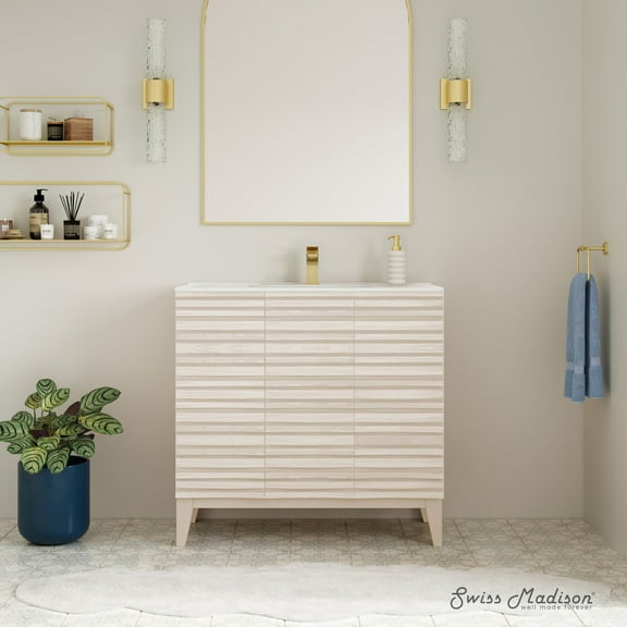 Cascade 36'' Bathroom Vanity in White