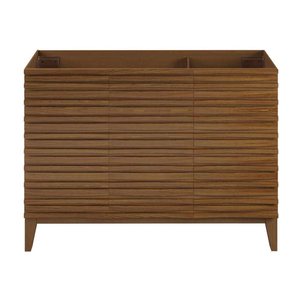 Cascade 48'' Walnut Oak Freestanding Bathroom Vanity Cabinet