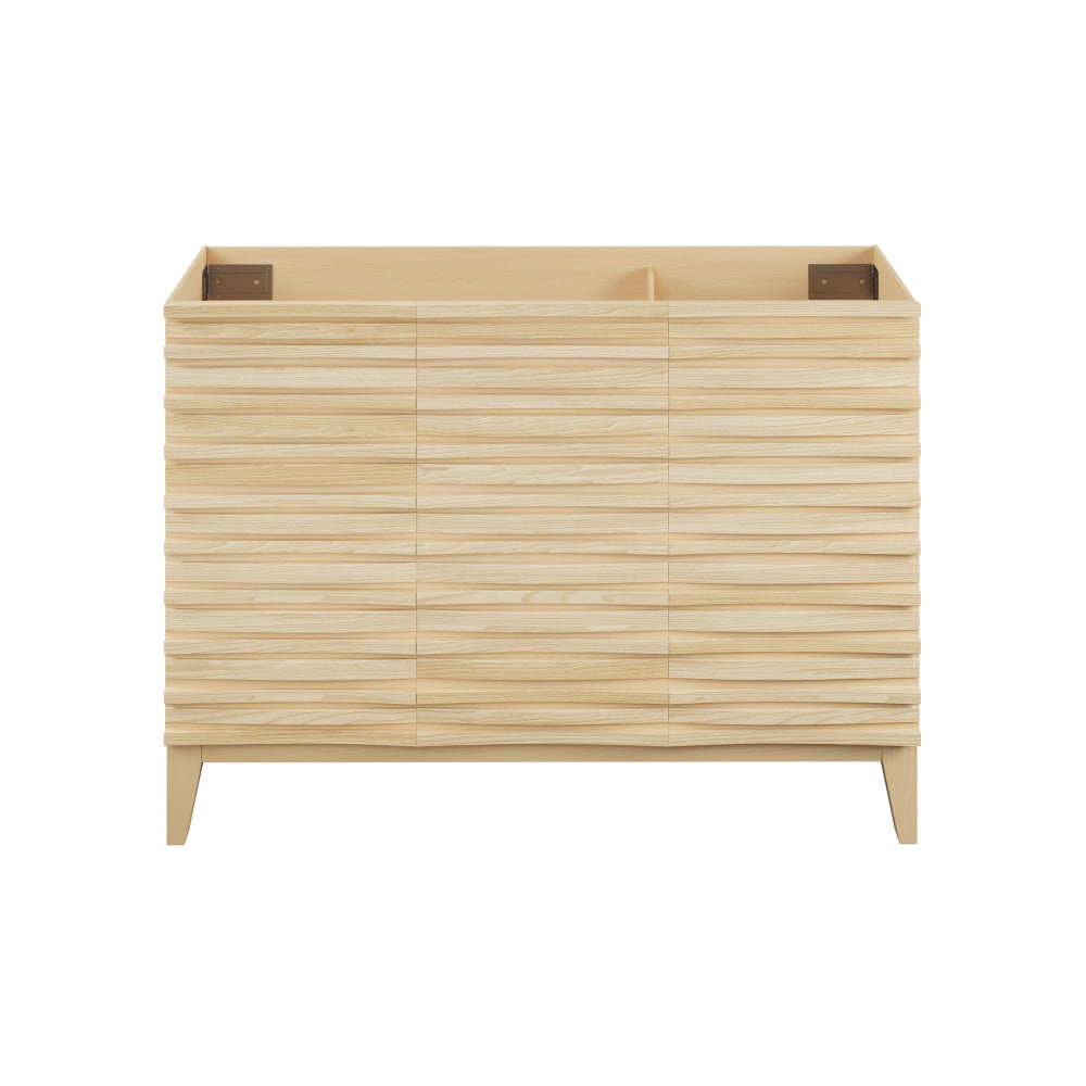 Cascade 48" Natural Oak Freestanding Bathroom Vanity Cabinet