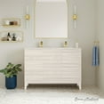 thumbnail image 1 of Cascade 48" Freestanding Bathroom Vanity in White Oak with Double Basin Sink Top, 1 of 12