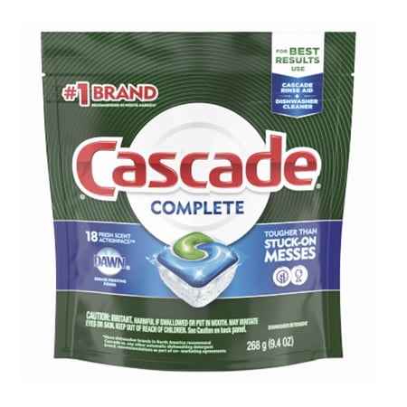 Cascade 86030 Complete Dishwasher Detergent, Fresh Scent, Each