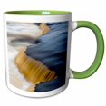 thumbnail image 1 of 3drose, Cascade Above Tahquamenon Falls, Upper Peninsula, Michigan, 11oz Two-tone Green Mug, 1 of 6