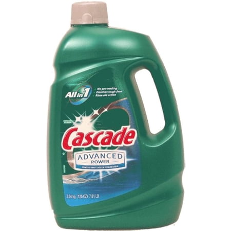 Cascade Advanced Power Dishwasher Detergent Gel 125 Oz Plastic Bottle