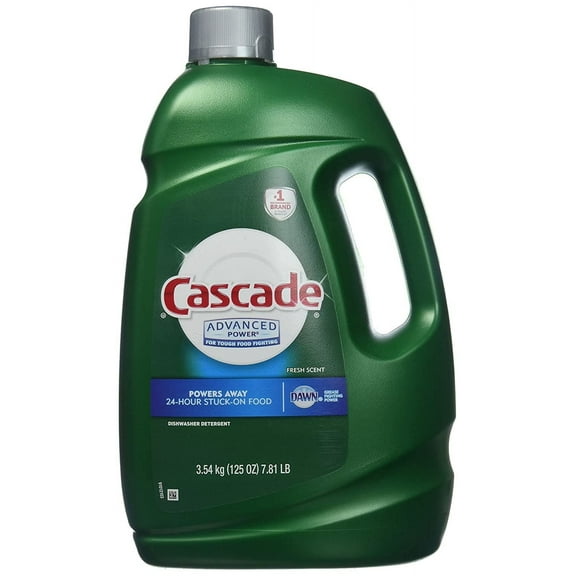 Cascade Advanced Power Liquid Machine Dishwasher Detergent with Dawn, 125-Fl. Oz, Plastic Bottle (125 Fl Oz)