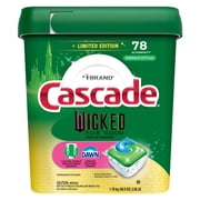 Cascade Complete "Wicked For Good" Limited Edition Dishwasher Pods, Dish Detergent Soap, Emerald City Scent, 78 Count