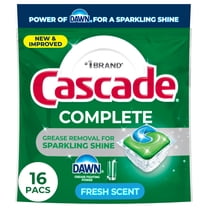 Cascade Complete Dishwasher Detergent Fresh, 16ct