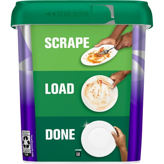 Cascade Auto Dishwashing Pouch with Liquid & Powder Lemon Scent - 47 ct