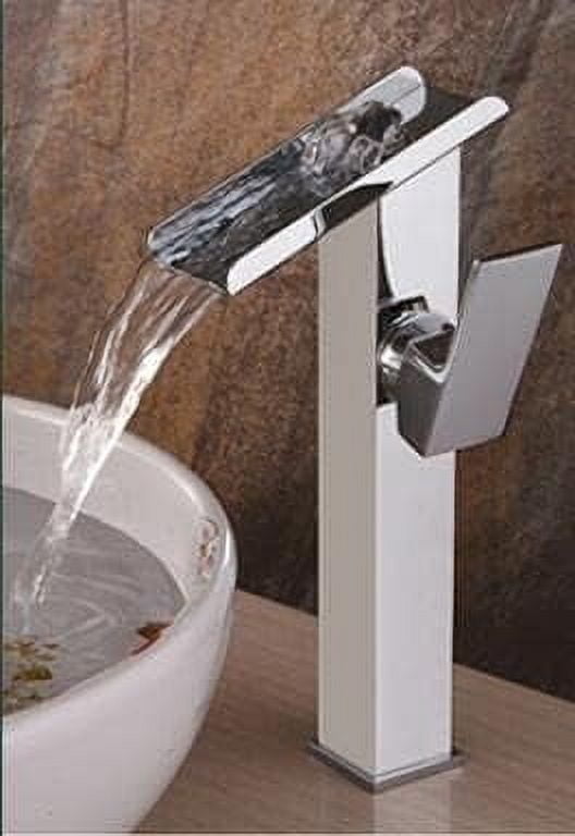 Cascade Basin Faucet Single Lever Hot Cold Brass Bathroom Sink Mixer ...