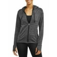 thumbnail image 1 of Cascade Blue Hoodie Women's Size XXL Core Active Tech Fleece Zip w/Thumbholes, 1 of 4