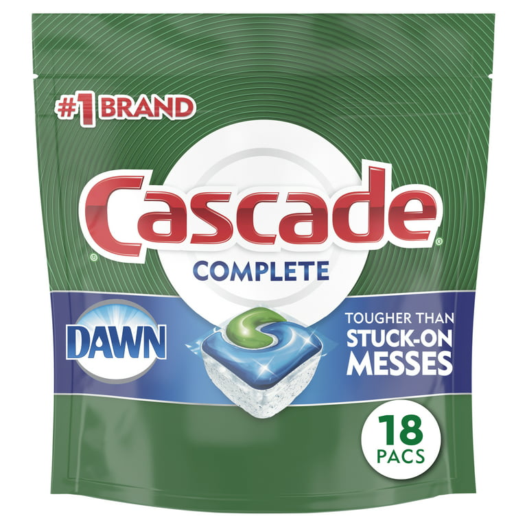 Cascade Complete All-in-1 Actionpacs Dishwasher Detergent, Fresh Scent, 72  Count, Case, 3 x 72CT Free Shipping Combination Free Shipping Item