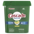 thumbnail image 1 of Cascade Complete ActionPacs Dishwasher Detergent Lemon Scent 63ct, 1 of 10