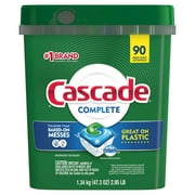 Cascade Complete Dishwasher Detergent Actionpacs, 90 Count