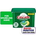 thumbnail image 1 of Cascade Complete Dishwasher Pods, Dishwasher Detergent, Dish Detergent Soap, Lemon, 55 Count, 1 of 12