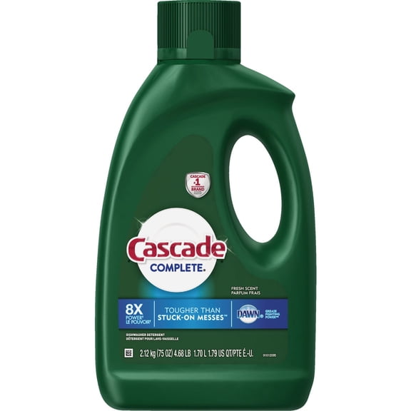 Procter & Gamble Cascade Complete Dishwasher Detergent Gel - Fresh Scent - 75 oz Construction & DIY Use, Standard Hardware Spec