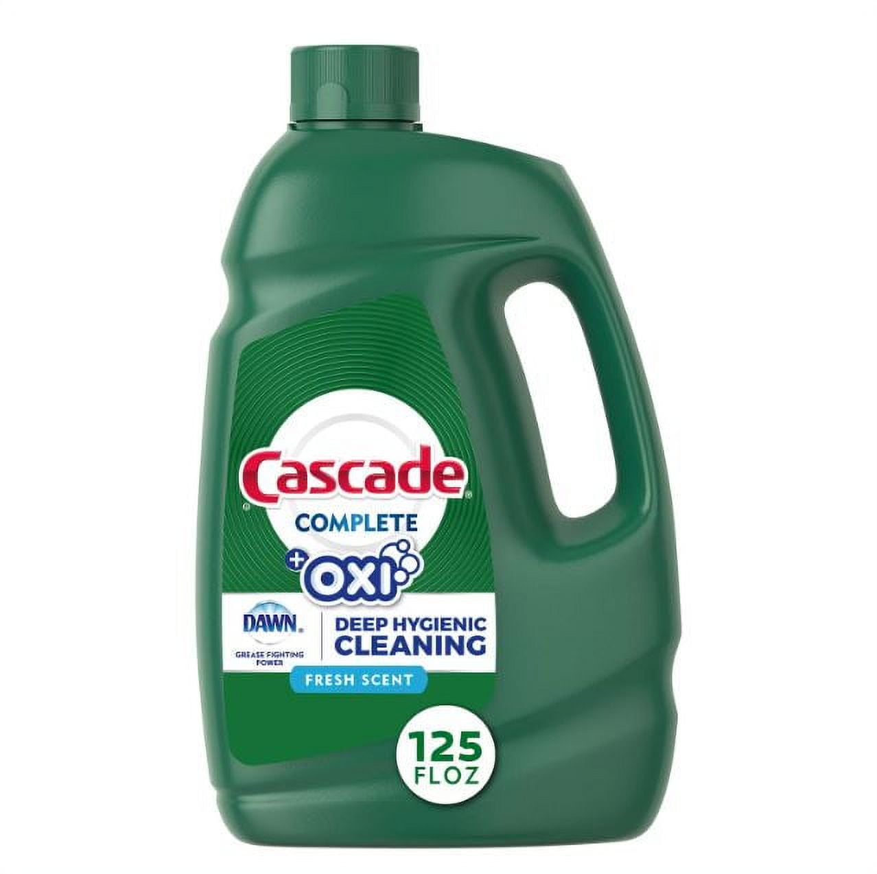 Cascade Complete Gel + Oxi, Dishwasher Detergent, 125 fl oz
