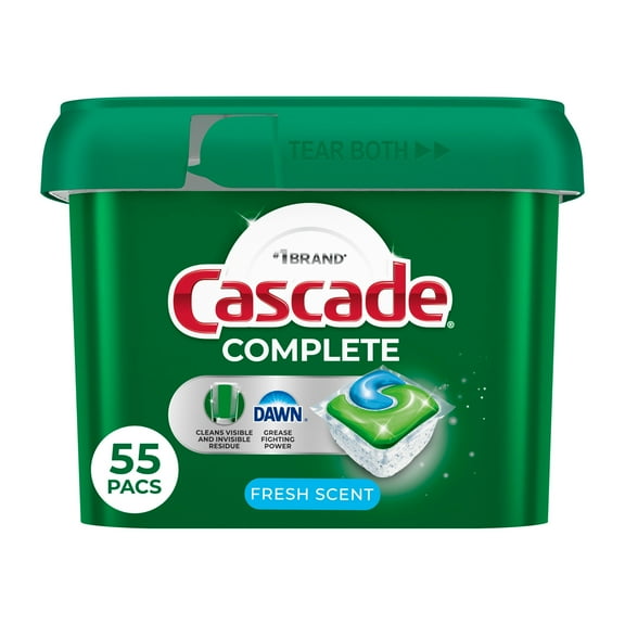 Cascade Complete&nbsp;Fresh Scent Dishwasher Detergent&nbsp;ActionPacs - 55 ct (Pack of 1)