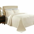 thumbnail image 1 of Cascade Cotton Jacquard MatelassÃÂ© 3-Piece Bedspread Set Ivory / twin, 1 of 3