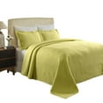 thumbnail image 1 of Cascade Cotton Jacquard MatelassÃÂ© 3-Piece Bedspread Set Pear / king, 1 of 8