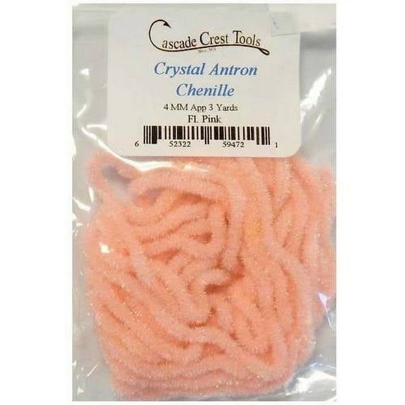 Cascade Crest Crystal Antron Chenille, Black