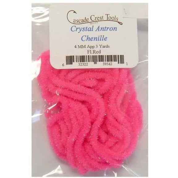 Cascade Crest Crystal Antron Chenille, Black