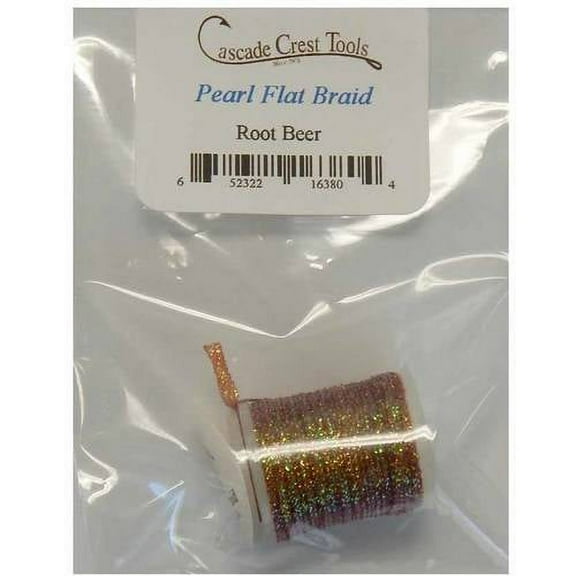 Cascade Crest Pearlescent Flat Braid, Pearl