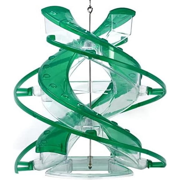 Cascade DNA Songbird Seed Feeder, Allows 2 Types of Seed in One Feeder, Continuous Perches, Helical Design, 8 Ports$$Garden &
