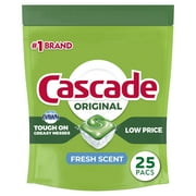 Cascade Dishwasher Detergent ActionPacs, Fresh Scent, 25 Count