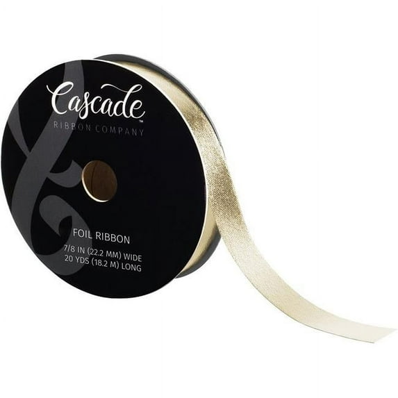 Cascade Foil Ribbon .875"X20yd-Platinum