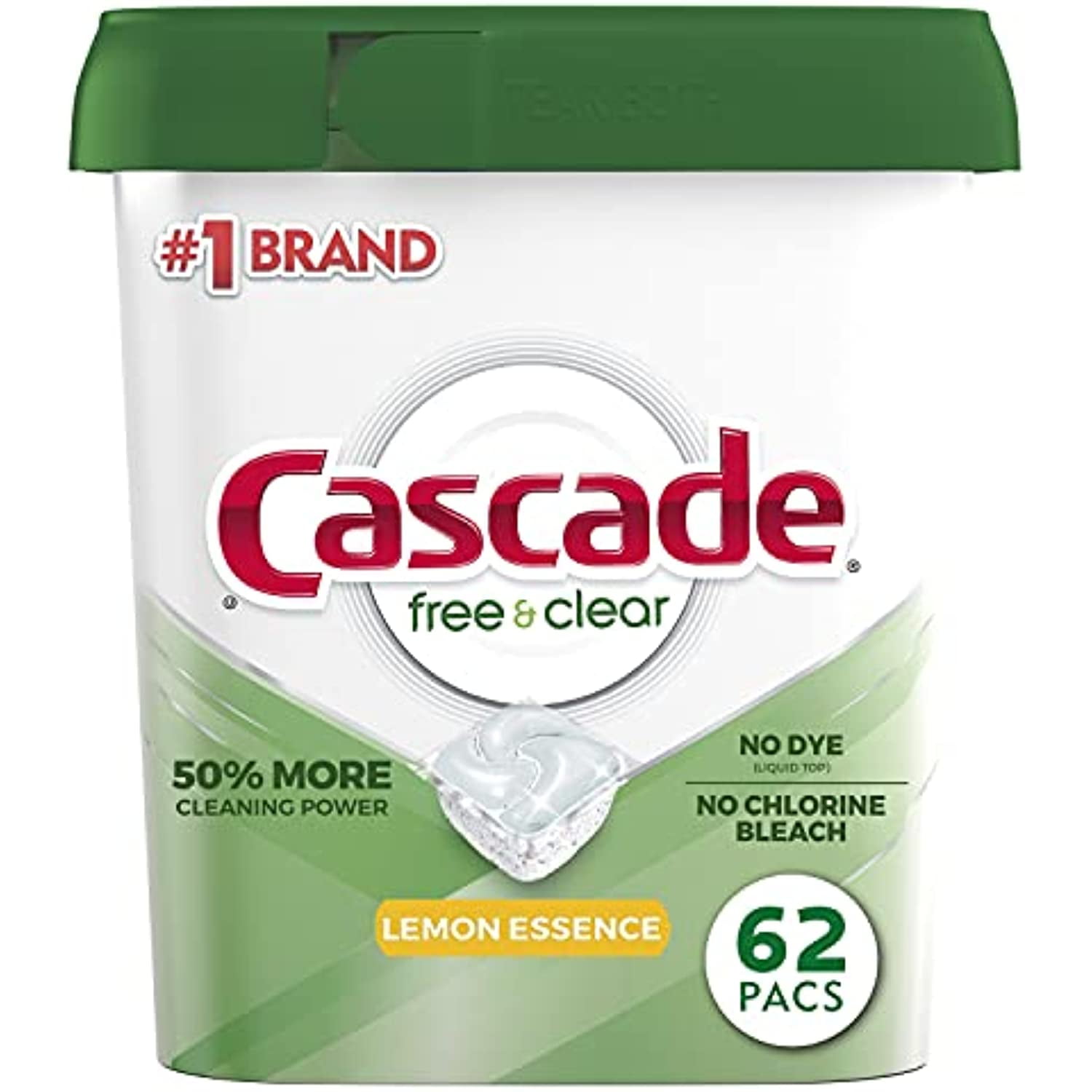 Cascade Dishwasher Detergent, Lemon Scent, Action Pacs, Pods