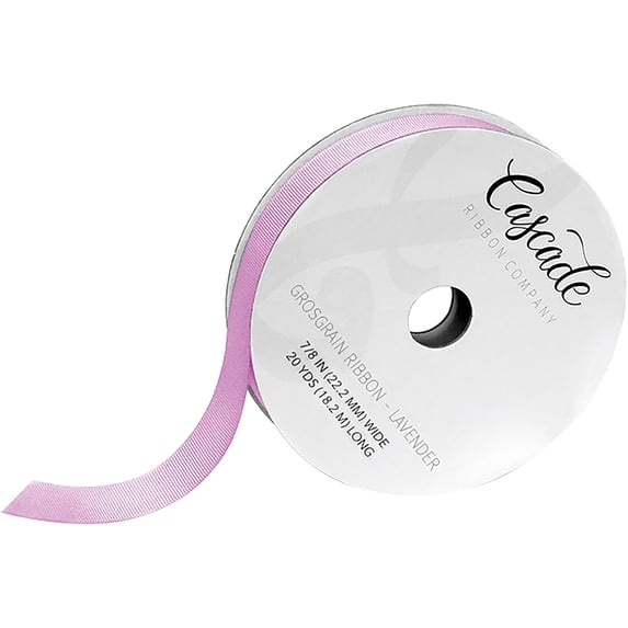 Cascade Grosgrain Ribbon 7/8" 20yd-Lavender