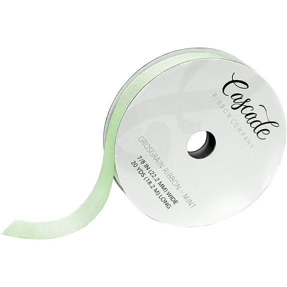 Cascade Grosgrain Ribbon 7/8" 20yd-Mint