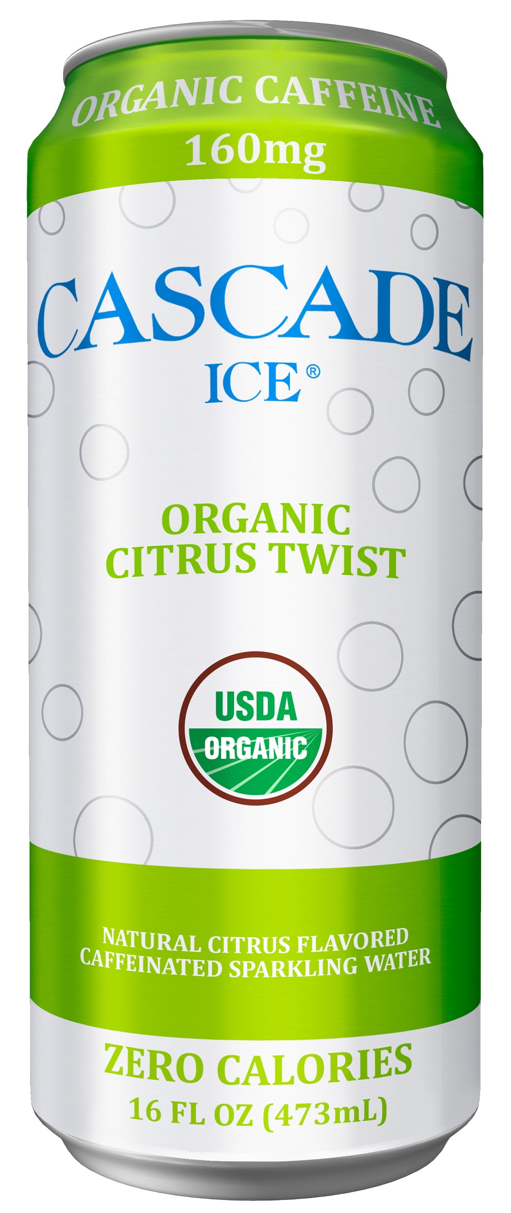 Cascade Ice Caffeine Organic Citrus Twist 16oz Cans (Pack of 12)