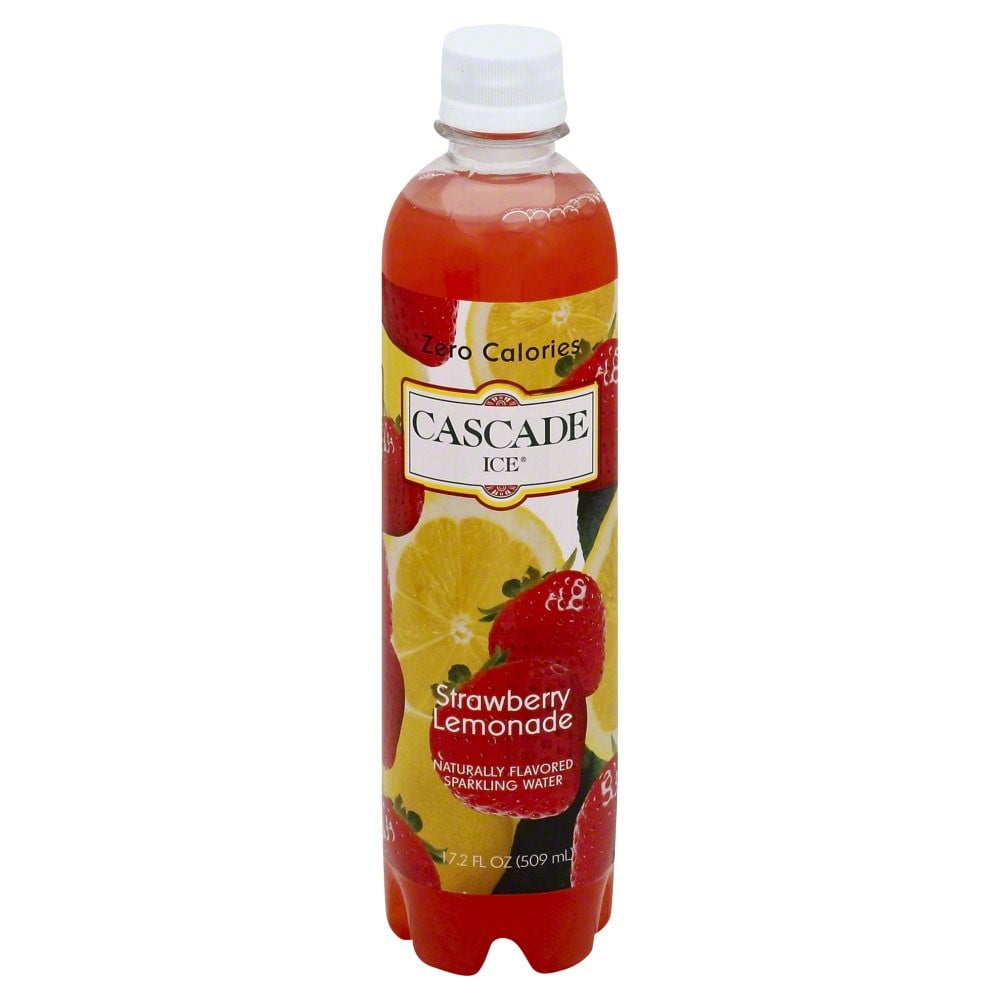 Cascade Ice Sparkling Water, Strawberry Lemonade, 17.2 Fl Oz