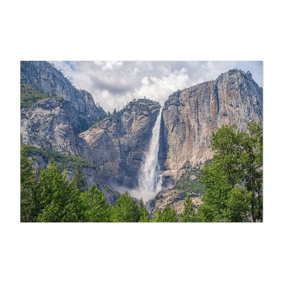Cascade Majesty - California Photography Waterfall Nature Landscape Mountain Scenic Forest Travel Poster Unframed Wall Art Print 4 x 6 inches