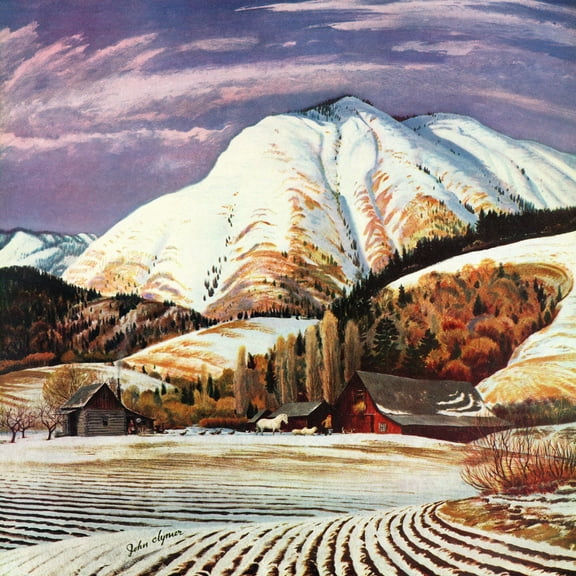 "Cascade Mountain" Painting Print on Wrapped Canvas