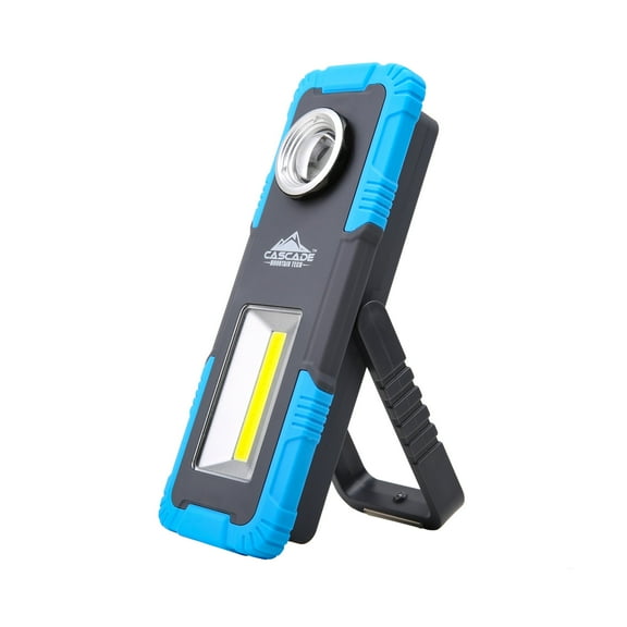 Cascade Mountain Tech 250 L LED Multi-Use Camp Light, Three Positioning Features - Light Blue 5.3oz.