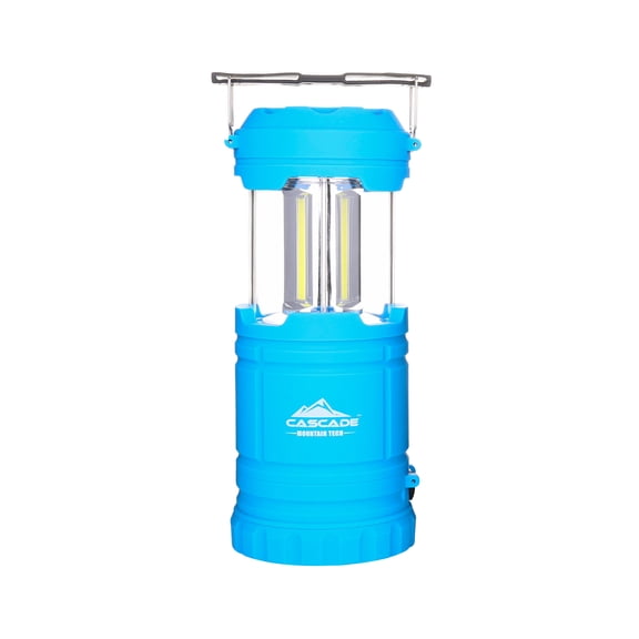 Cascade Mountain Tech 300 Lumen Pop-Up Lantern & Flashlight, Batteries Included – Light Blue, 7.8 oz
