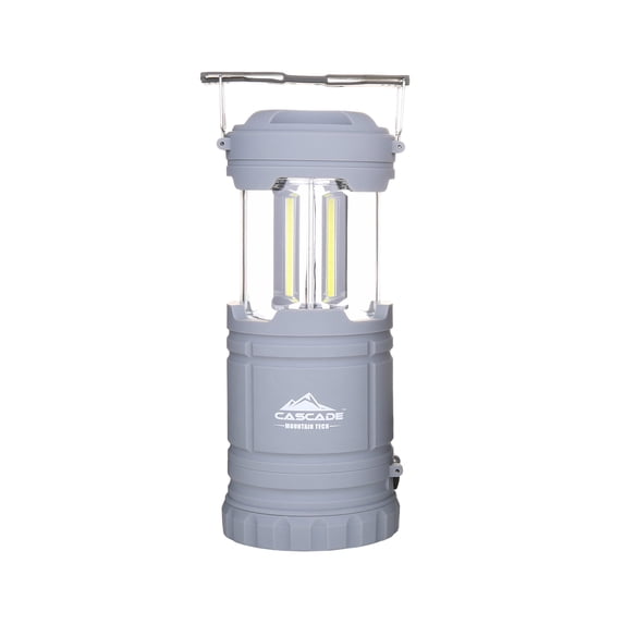 Cascade Mountain Tech 300 Lumen Pop-Up Lantern & Flashlight, Batteries Included – Light Grey, 7.8 oz