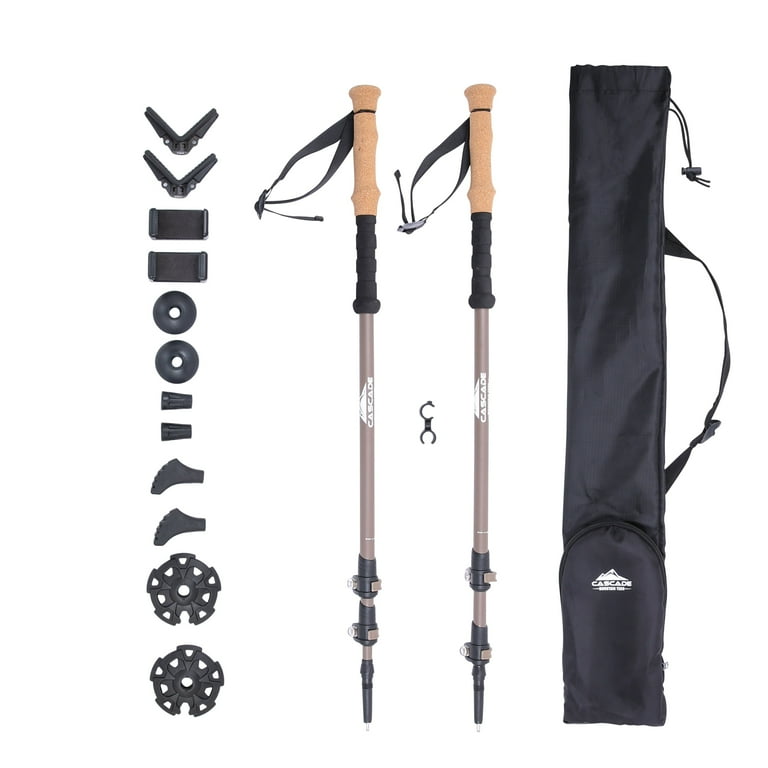 Cascade Mountain Tech Carbon Fiber Monopod Poles with Accessories