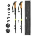 thumbnail image 1 of Cascade Mountain Tech Carbon Fiber Quick Lock Cork Grip Trekking Poles - Length 26"  to 54", 1 of 8